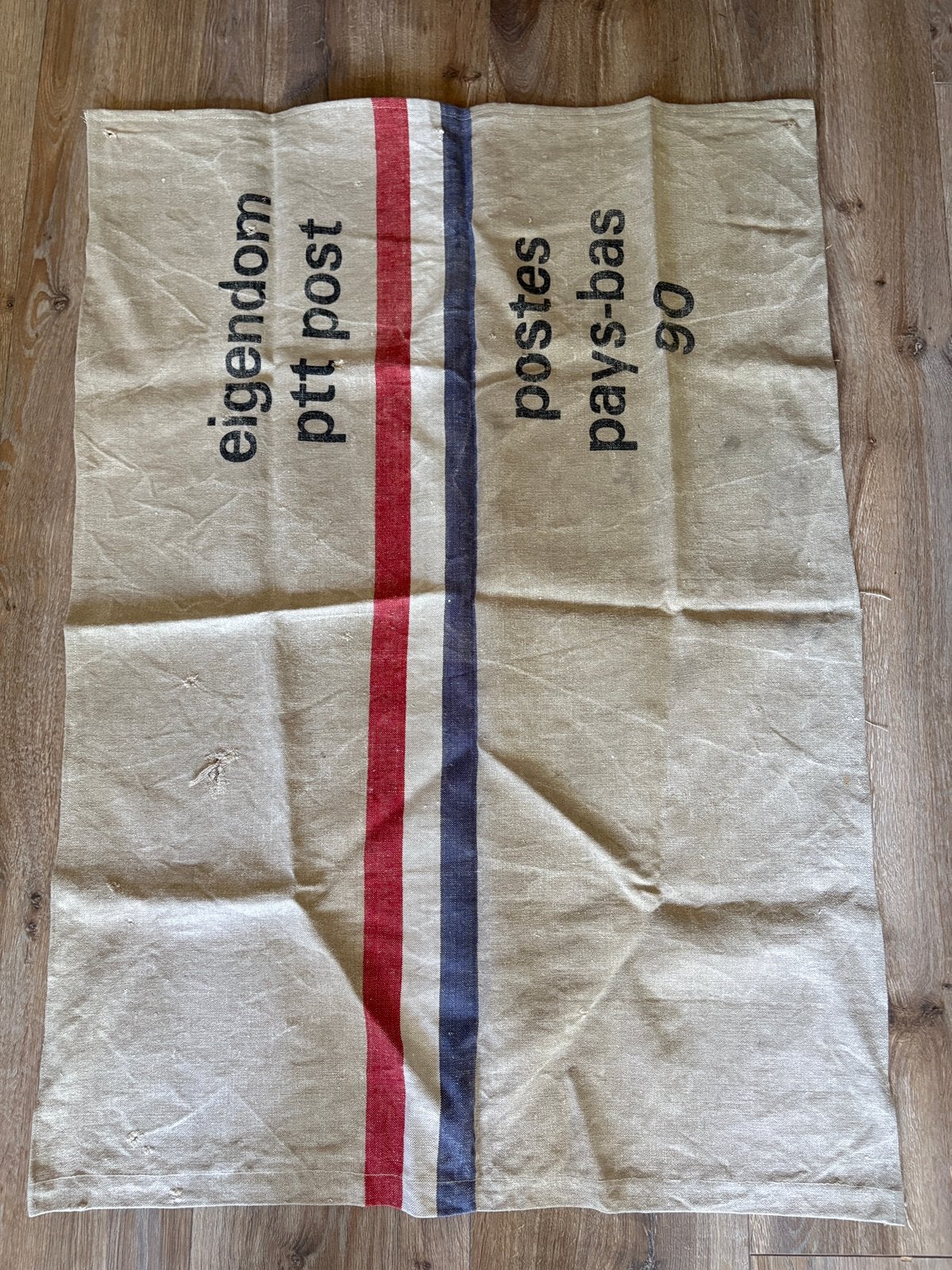 Vintage stof PTT postzak 1990, Ophalen of Verzenden, Gebruikt