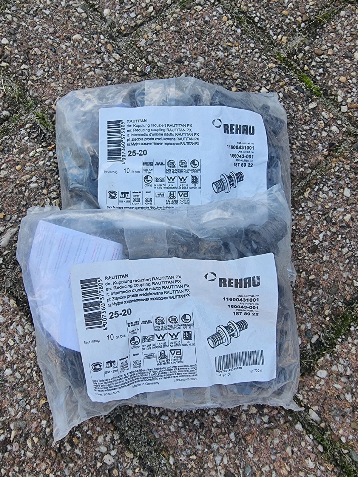 Rehau Rautitan PX T-stukken en koppelingen, Overige materialen, Overige typen, Nieuw, Minder dan 2 meter