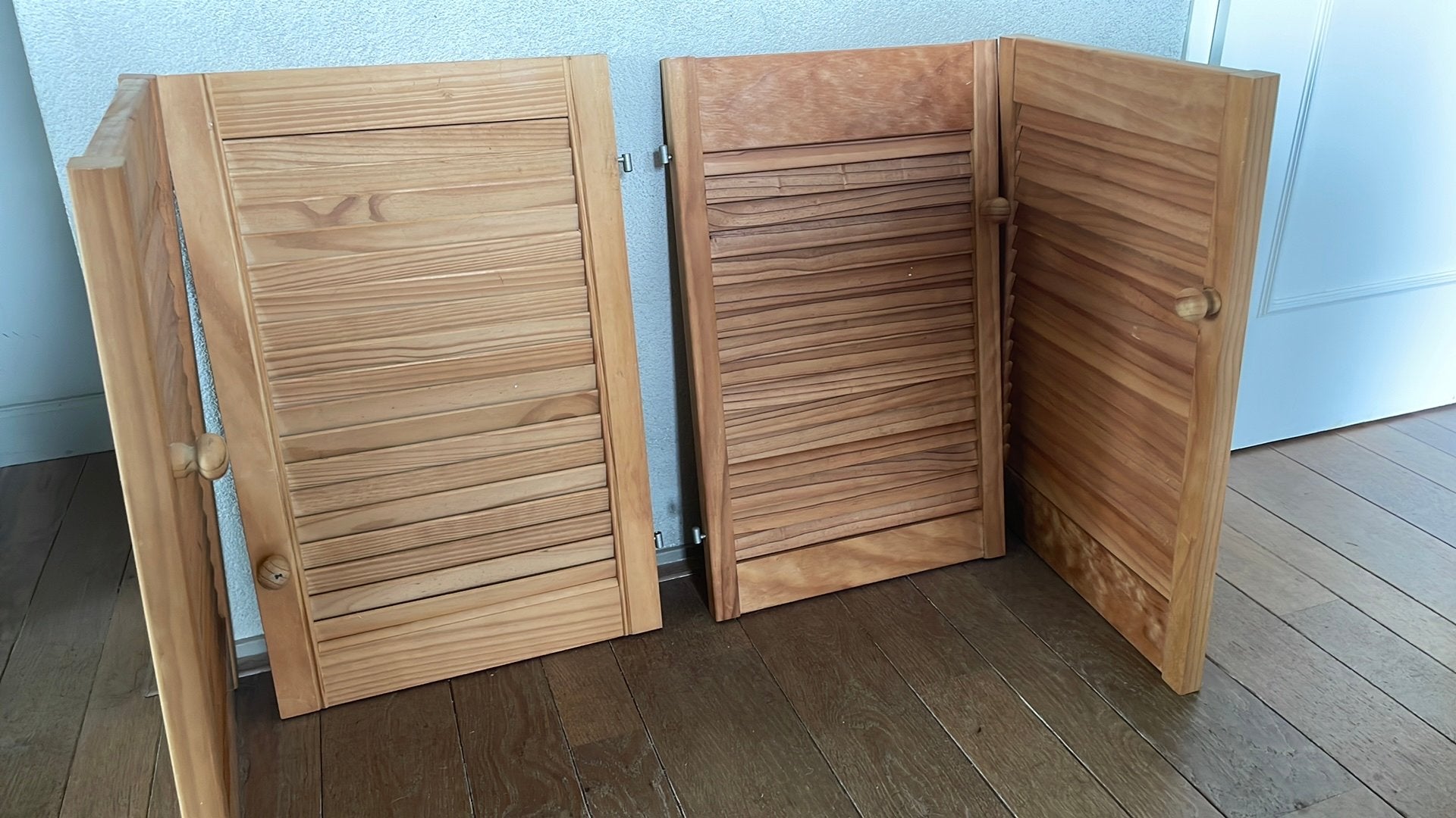 Houten vouwdeuren (4 stuks) - Gebruikt, Gebruikt, Minder dan 80 cm, Binnendeur, Minder dan 200 cm