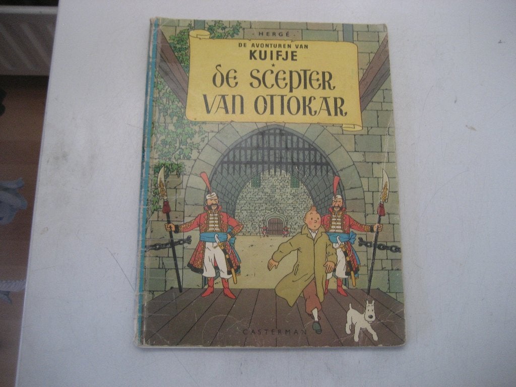 kuifje de scepter van ottokar 1947, Boeken, Stripboeken, Gelezen, Eén stripboek, Ophalen of Verzenden, Herge