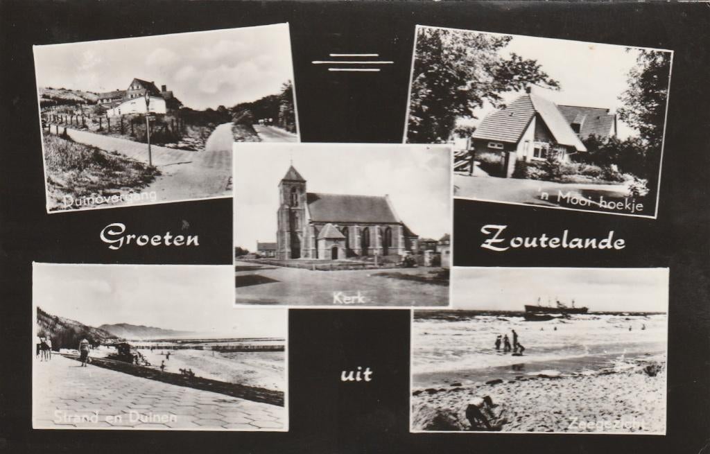 ZOUTELANDE Duinovergang Strand Kerk Villa Zee Groeten 1972, Verzenden, 1960 tot 1980, Gelopen, Zeeland