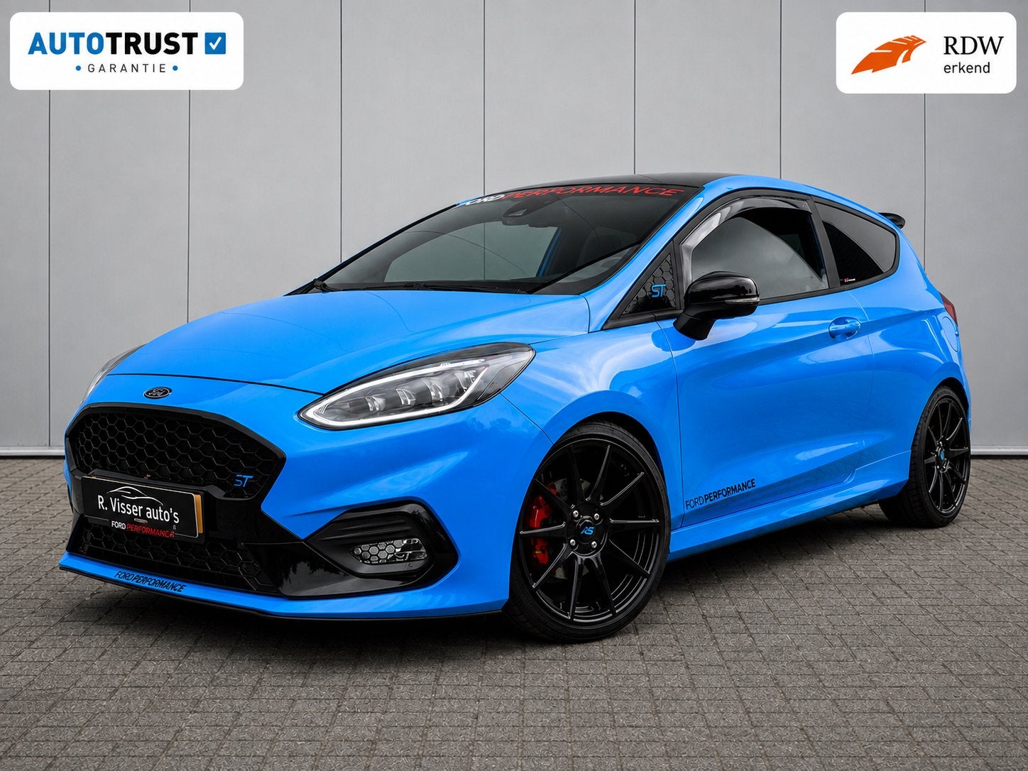 Ford Fiësta ST 1.5 200PK 1/200 maxton/milltek/B&O/forge, Auto's, Ford, Voorwielaandrijving, Blauw, Bedrijf, Handgeschakeld