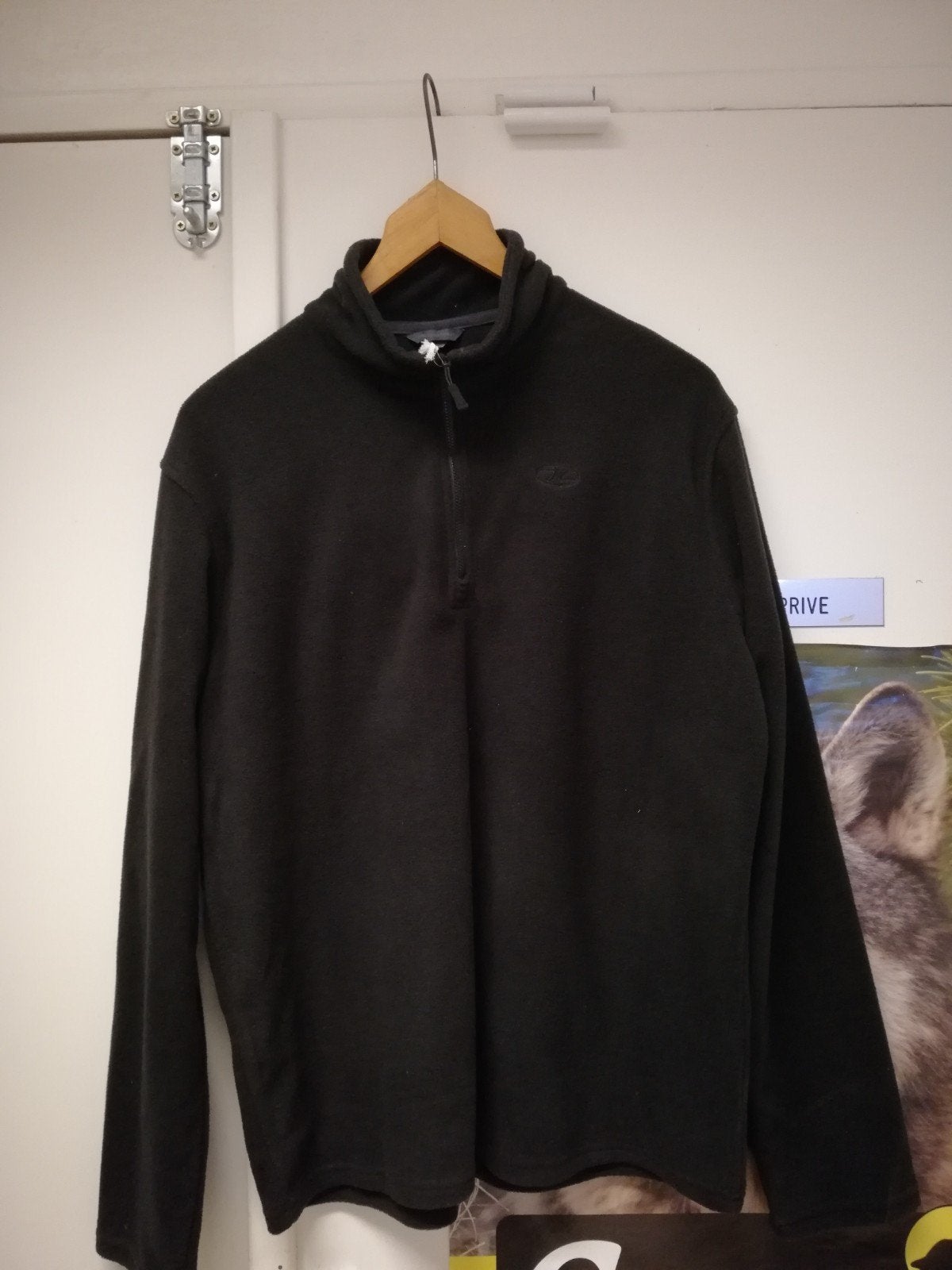 Fleece trui met rits higlander ember unisex zwart Xl/42, Ophalen of Verzenden, Nieuw, Kleding