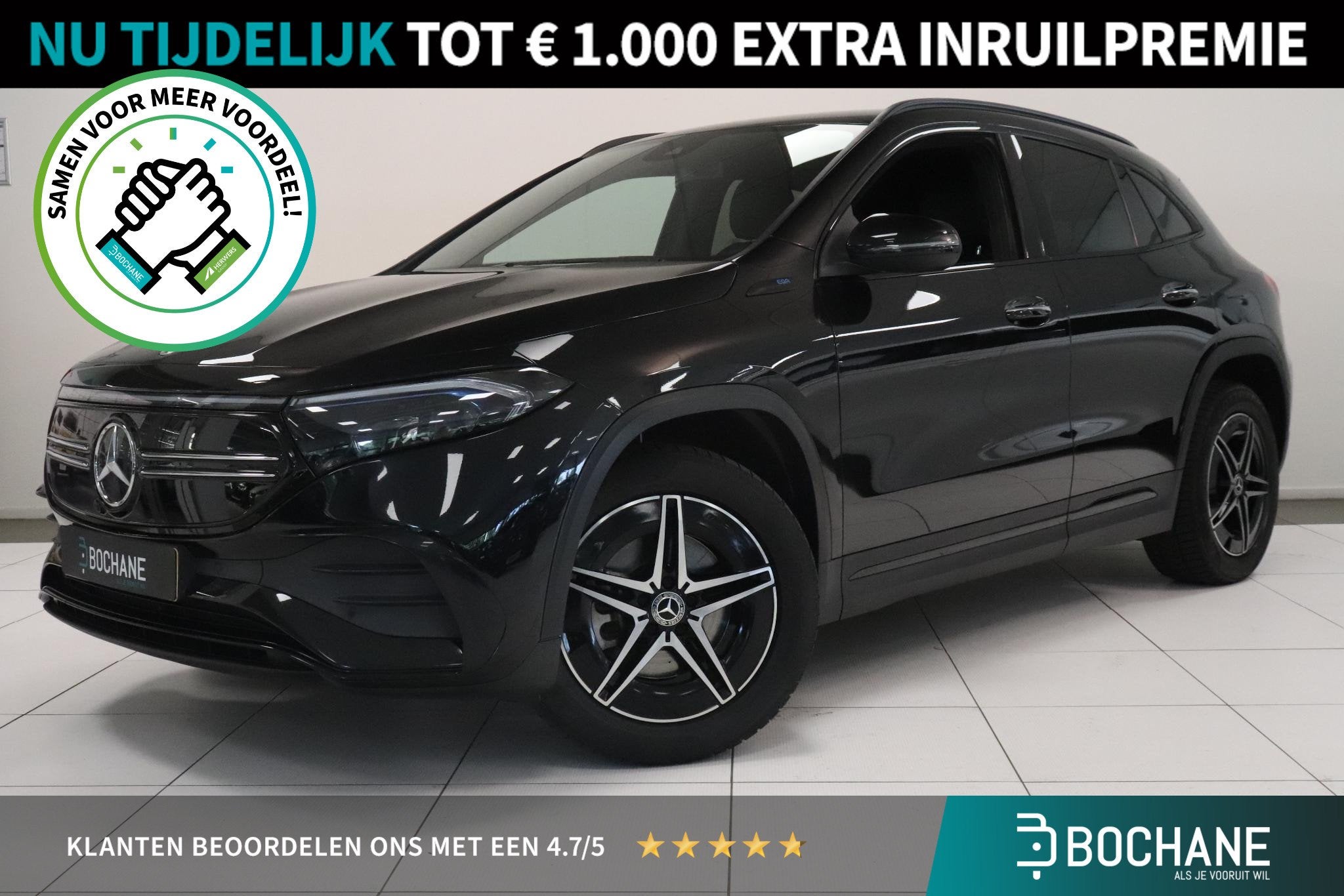 Mercedes-Benz EQA 250 Business Solution AMG 67 kWh | Camera, Auto's, Gebruikt, 190 pk, Met garantie (alle), Zwart