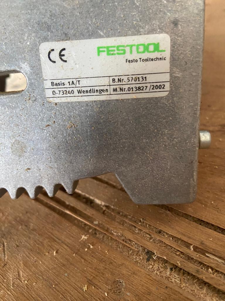 Festool zaagmachine inlay, Ophalen, Gebruikt