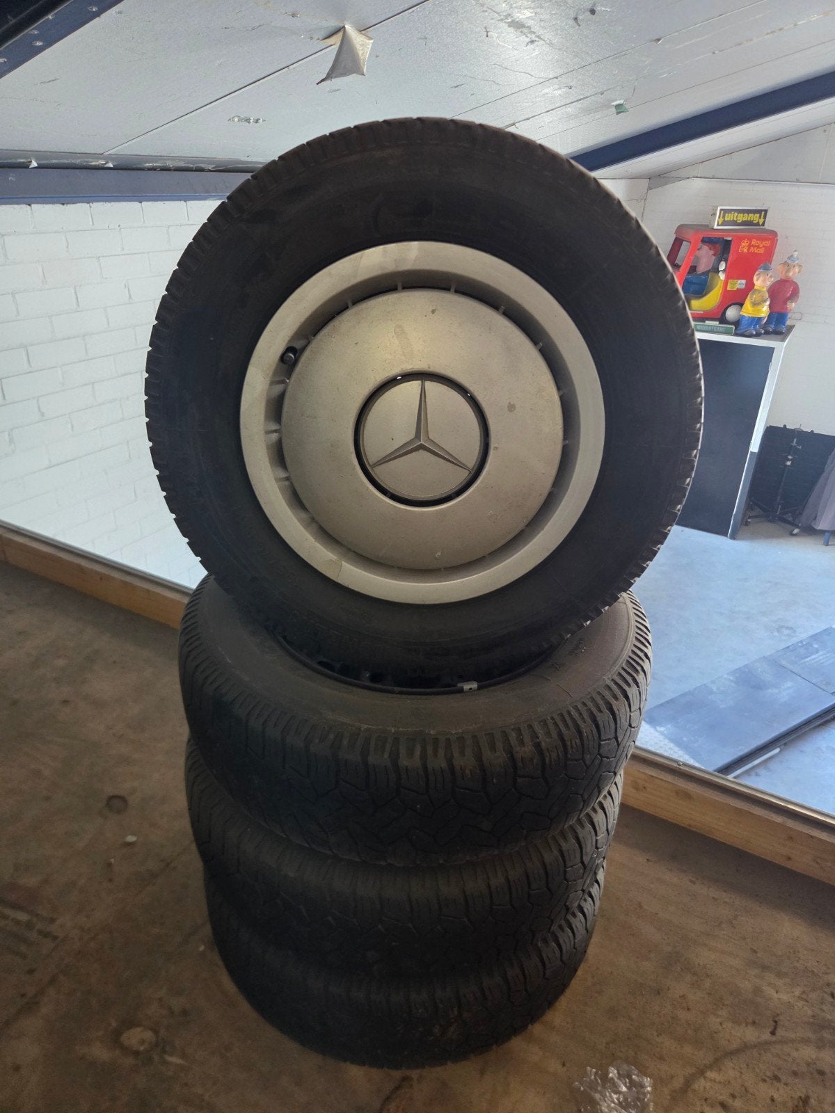14 INCH Mercedes 190 W201, 14 inch, Gebruikt, ., Banden en Velgen