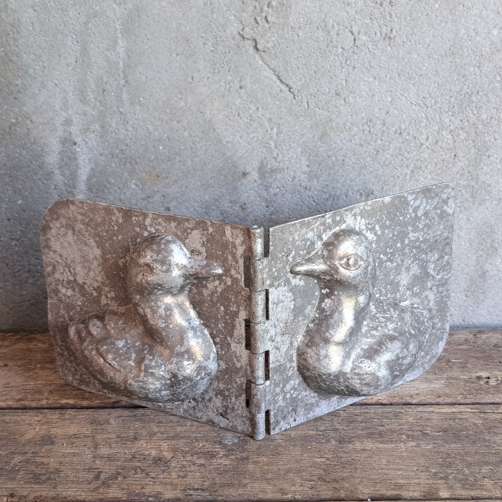 Oude brocante dubbele chocolademal chocoladevorm eend Etage3, Gebruikt, ., Ophalen of Verzenden, .
