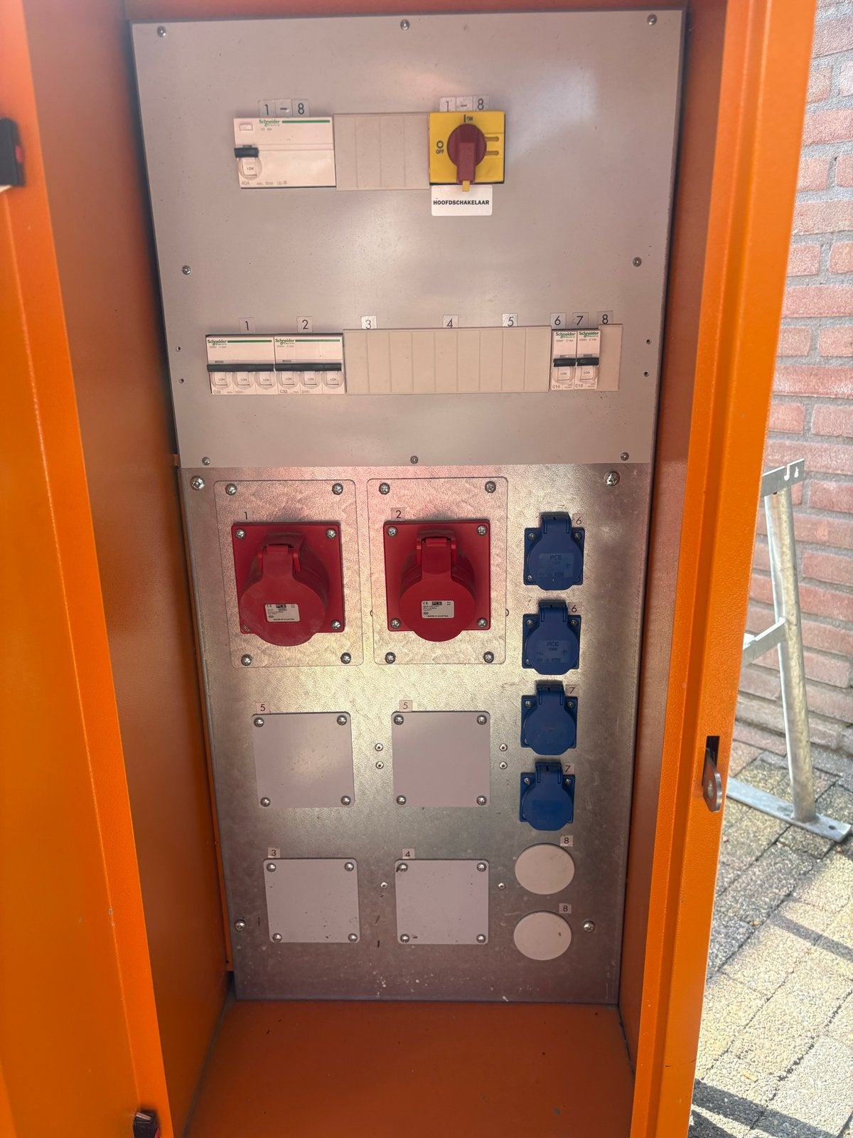 Complete Groepenkast met Stopcontacten en Hoofdschakelaar, Ophalen, Gebruikt, Overige merken, Groepenkast