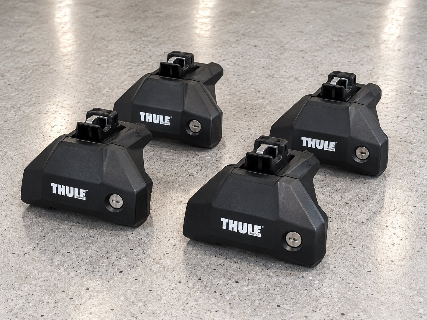 Thule Evo Raised Rail Voeten 4 stuks Nieuwstaat 1481057, Auto diversen, Ophalen of Verzenden, Zo goed als nieuw