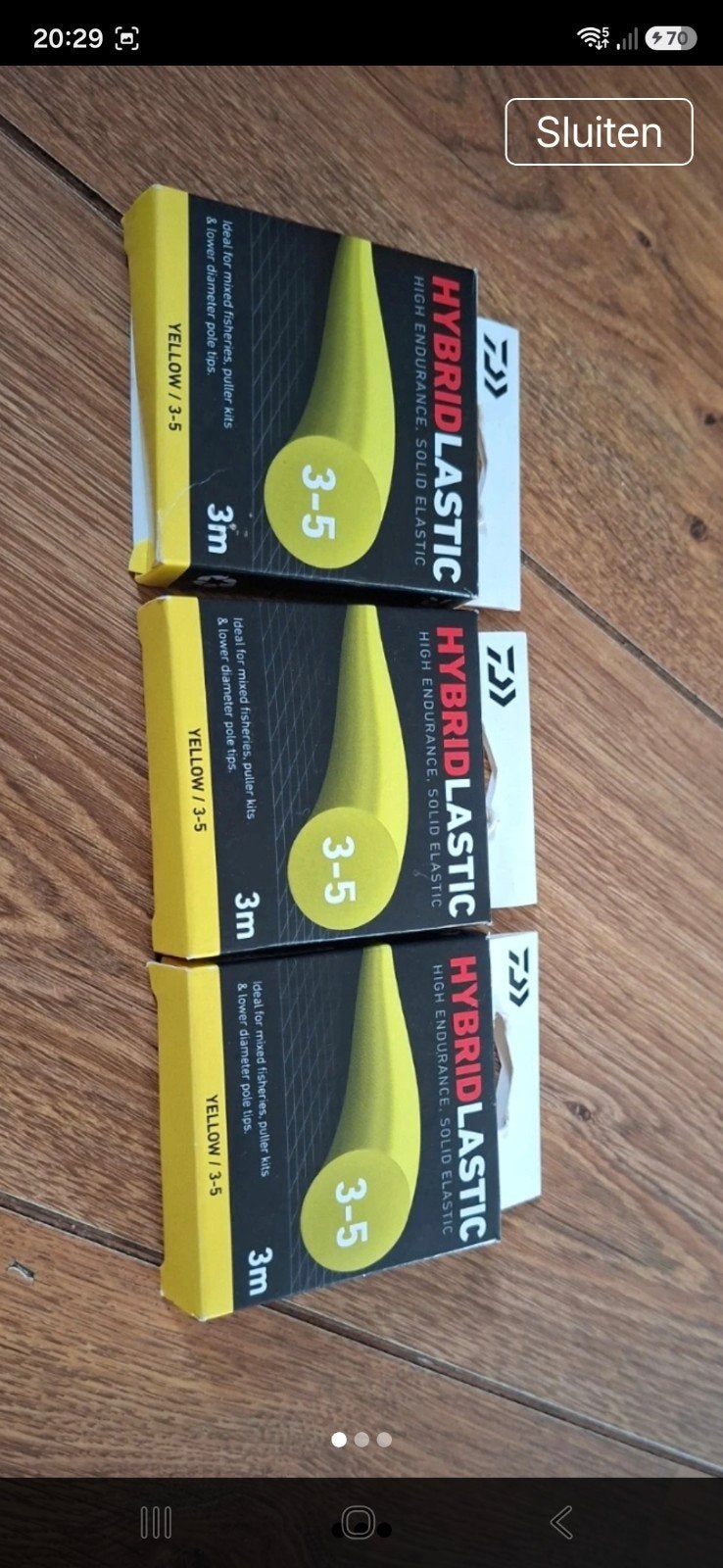 Daiwa Hybridlastic Size 3-5 (3st.), Overige typen, Nieuw, Ophalen of Verzenden, Nvt