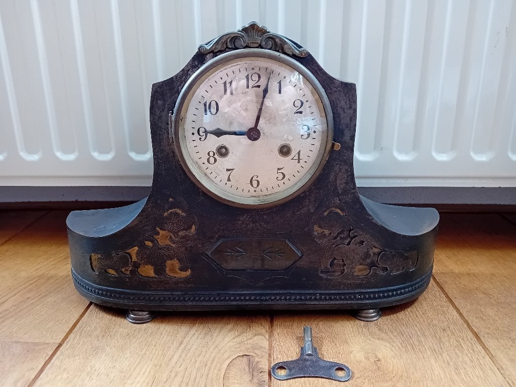 Antieke klok - pendule - schouwklok - vintage pendule, Ophalen of Verzenden