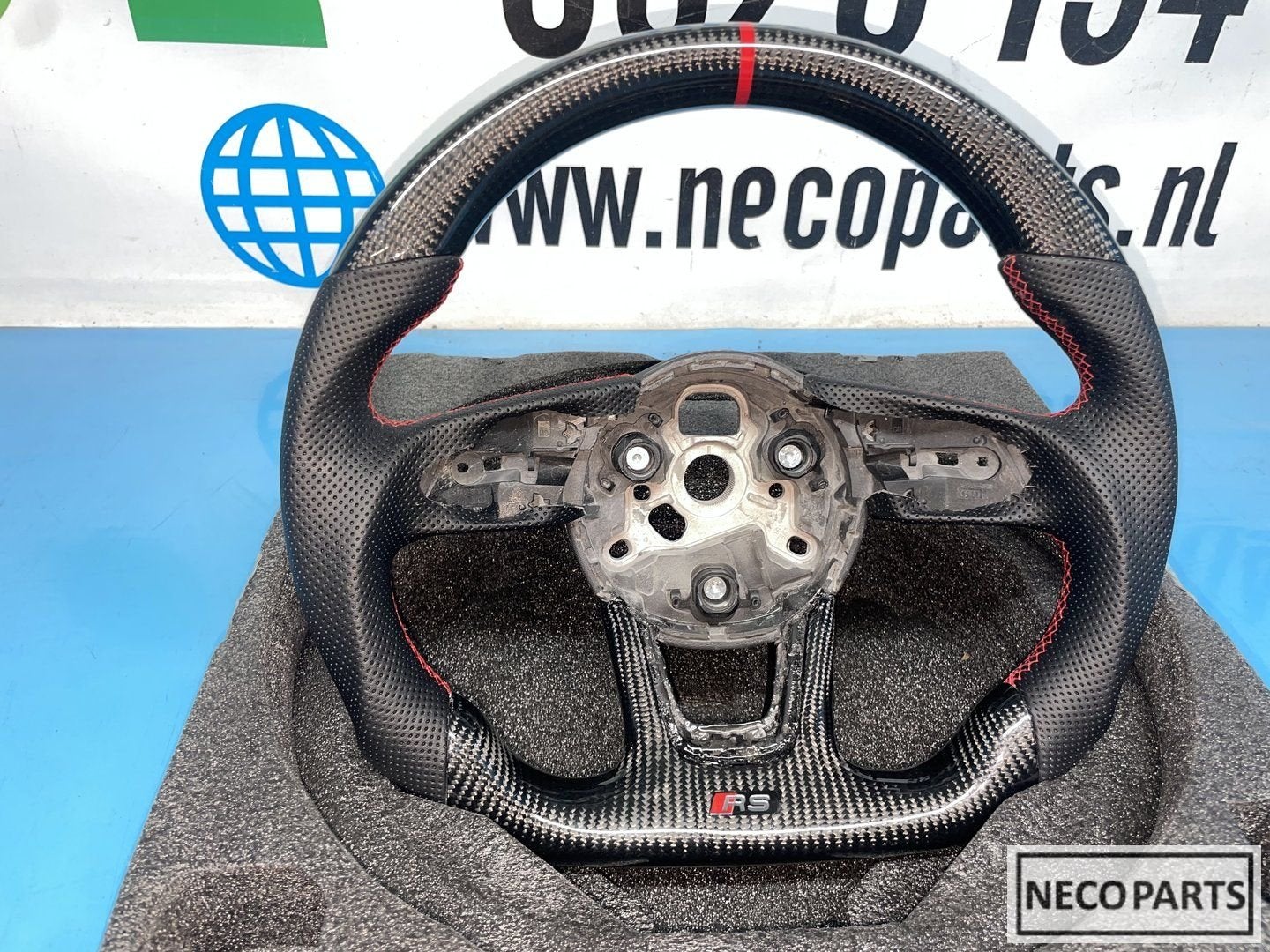 AUDI A3 8V A4 8W A5 B9 RS3 RS4 RS5 CARBON STUUR STUURWIEL, Auto-onderdelen, Besturing, Gebruikt, -, -, -