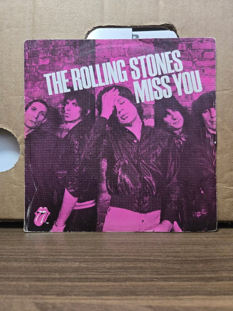 Rolling stones - Miss you, Cd's en Dvd's, 7 inch, Ophalen of Verzenden, Zo goed als nieuw, Beschermende buitenhoes