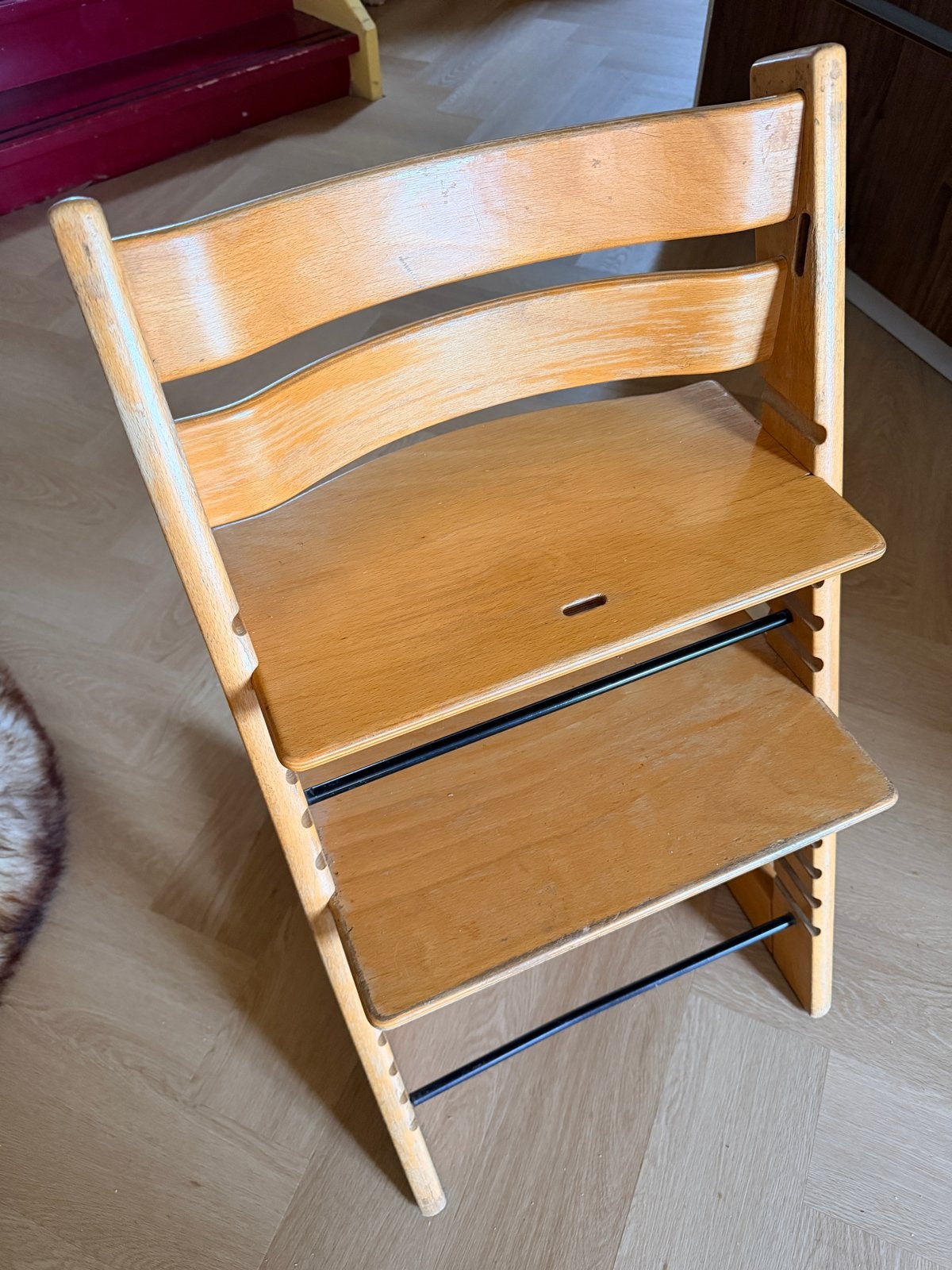 Stokke Tripp Trapp kinderstoel, beuken - Gebruikt, Ophalen, Gebruikt, Meegroeistoel, Aanschuifbaar