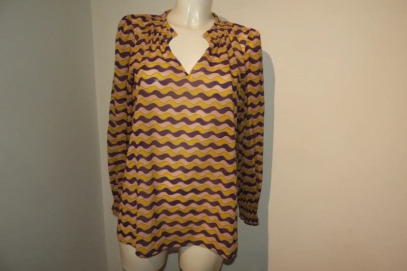 Dea kudibal zijde top blouse Ibiza gipsy styl kwaliteit M, Maat 38/40 (M), Zo goed als nieuw, Dea Kudibal, Meerkleurig