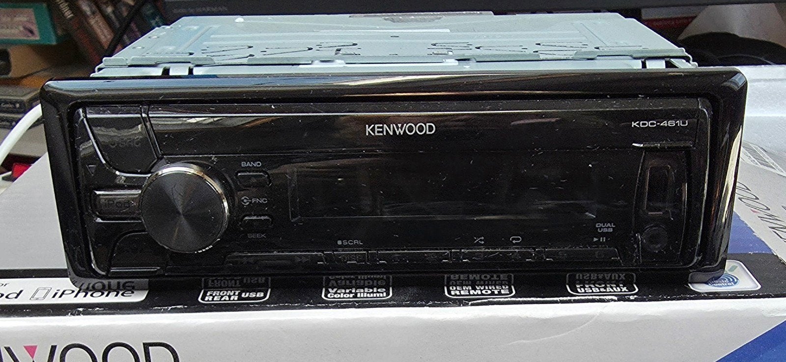 Kenwood KDC-461U Autoradio CD-Receiver met USB-interface, Ophalen of Verzenden, Zo goed als nieuw