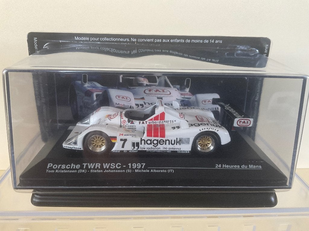 IXO Porsche TWR WSC 1997 24 uur Le Mans mint/box, Verzenden, Zo goed als nieuw, Auto, Overige merken