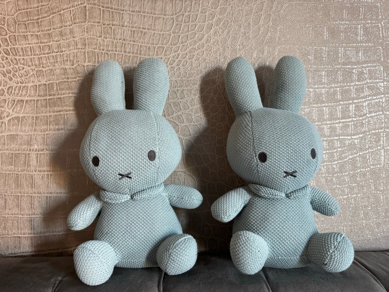 2x Nijntje knuffel mintgroen - Zo goed als nieuw, Groen, Overige merken, Konijn, Nijntje