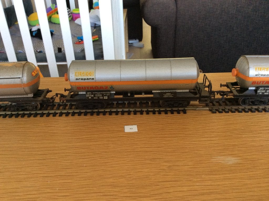 Fleischmann Butagaz/Algeco gaswagen - vintage modelspoor, Gebruikt, Gelijkstroom, Fleischmann, Wagon