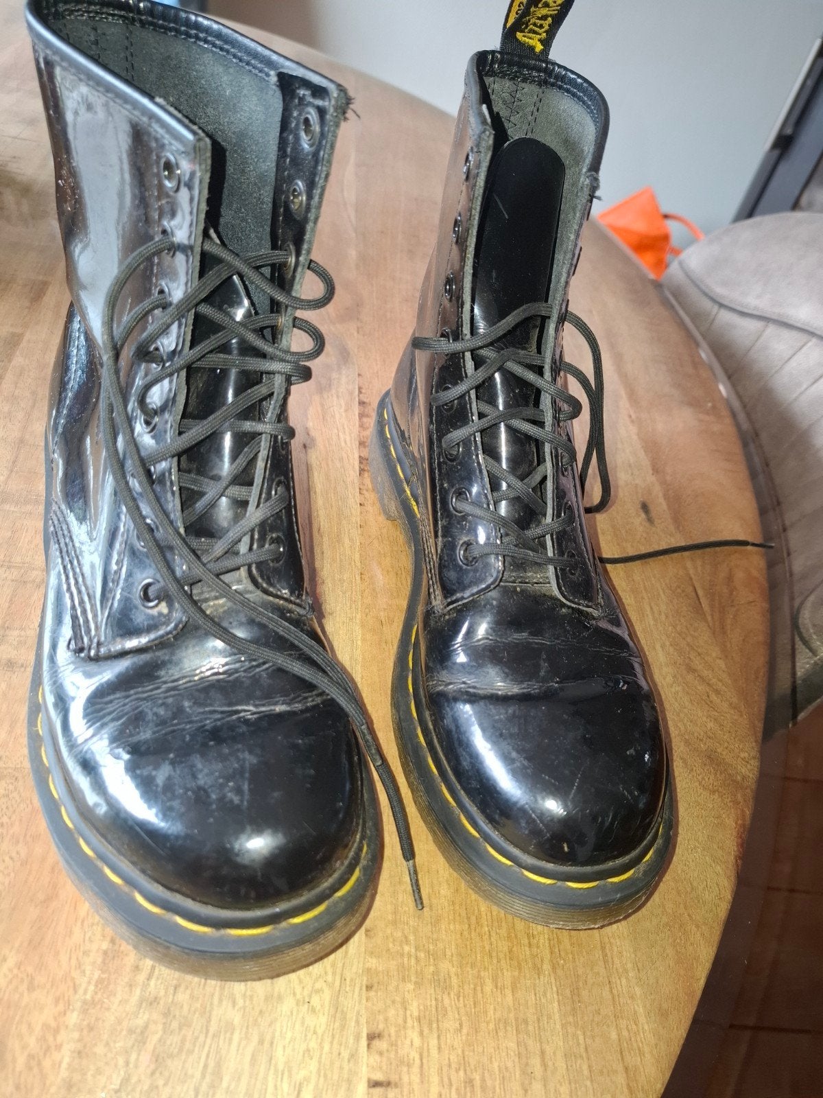 Dr martens lak maat 41, Kleding | Dames, Schoenen, Ophalen of Verzenden, Zo goed als nieuw, Zwart