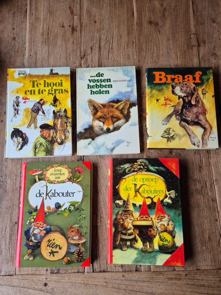 Rien Poortvliet boeken 5 stuks, Ophalen of Verzenden, Gelezen, Rien Poortvliet, Fictie