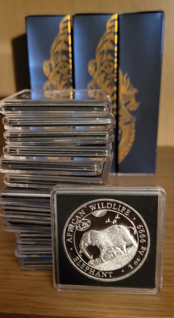 17 x 1oz zilveren Olifant ANA CHICAGO, Ophalen of Verzenden, Zilver