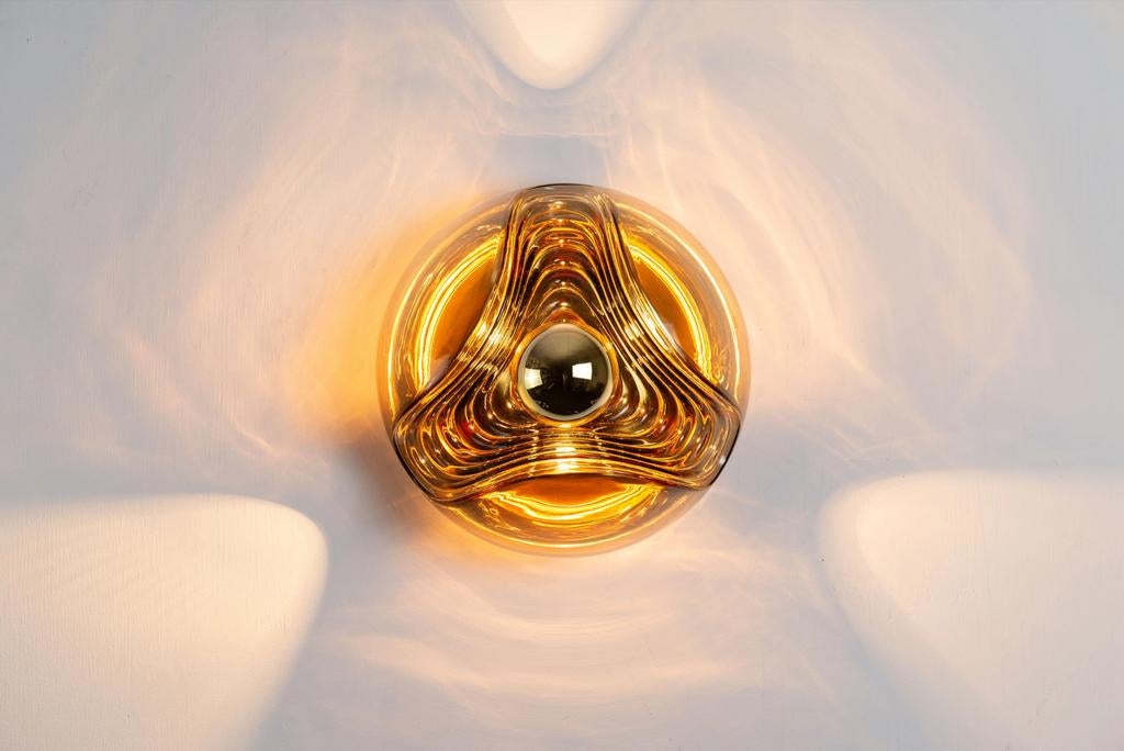 Futura wand- of plafondlamp Peill & Putzler 1970 - Klein, Ophalen of Verzenden, Zo goed als nieuw, Glas, Design