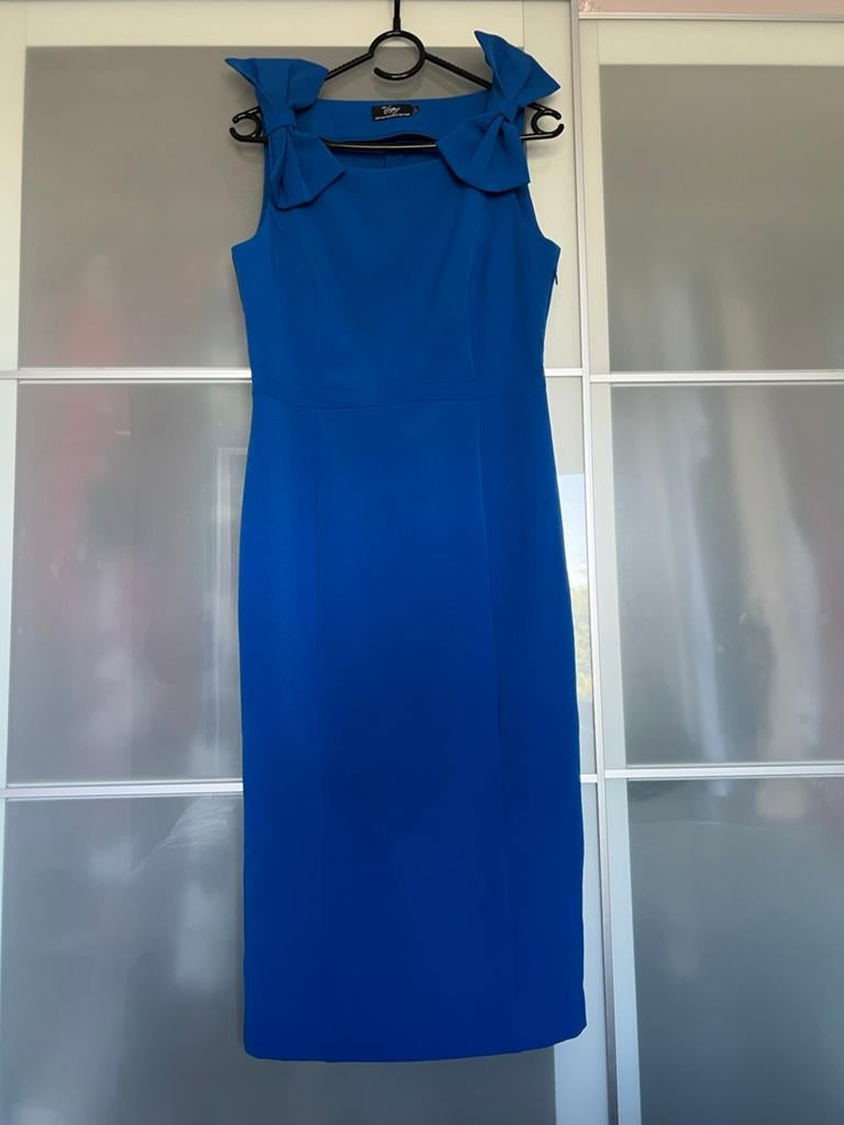 Vintage Diva jurk NIEUW, Blauw, Nieuw, Ophalen of Verzenden, Knielengte