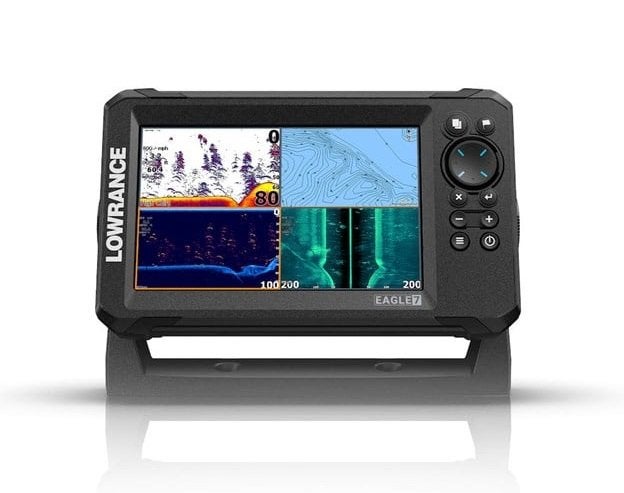 Lowrance Eagle 7 tripple shot, Ophalen of Verzenden, Zo goed als nieuw, Kaartplotter of Fish Finder