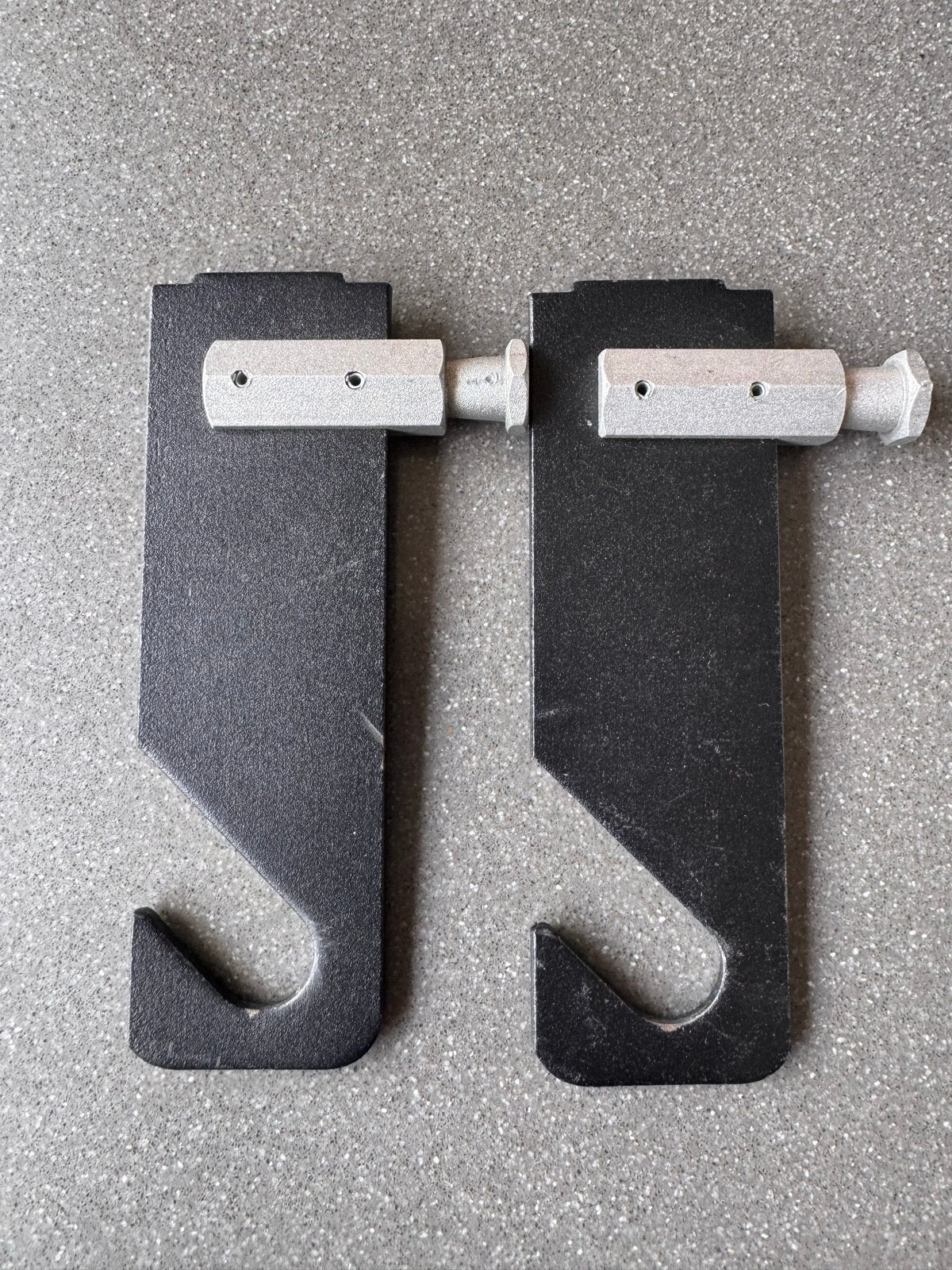 Set van 2 ophanghaken voor achtergronden. Manfrotto, Ophalen of Verzenden, Gebruikt