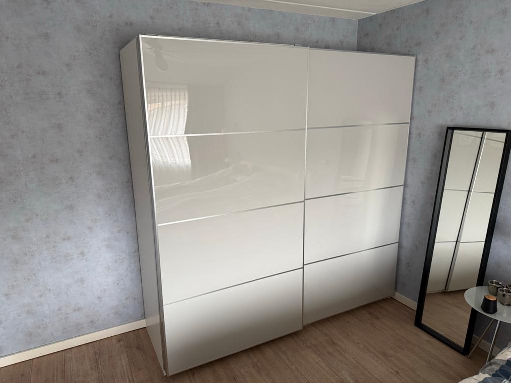 Pax kledingkast met schuifdeuren en lades, Huis en Inrichting, Kasten | Kledingkasten, Ophalen, Kunststof, 200 cm of meer, 150 tot 200 cm