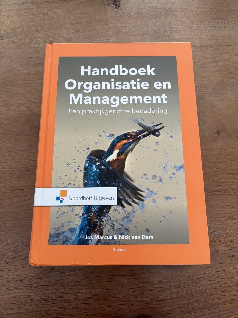 Handboek Organisatie en Management 9789001895600, Boeken, Jos Marcus & Nick van Dam, Zo goed als nieuw, Beta, HBO