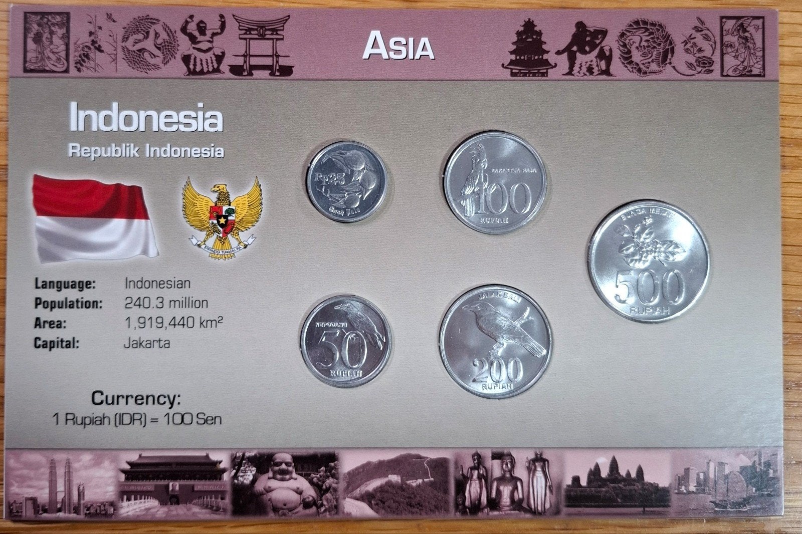 132# Coins of the World muntset Indonesië, Postzegels en Munten, Ophalen of Verzenden, Zuidoost-Azië