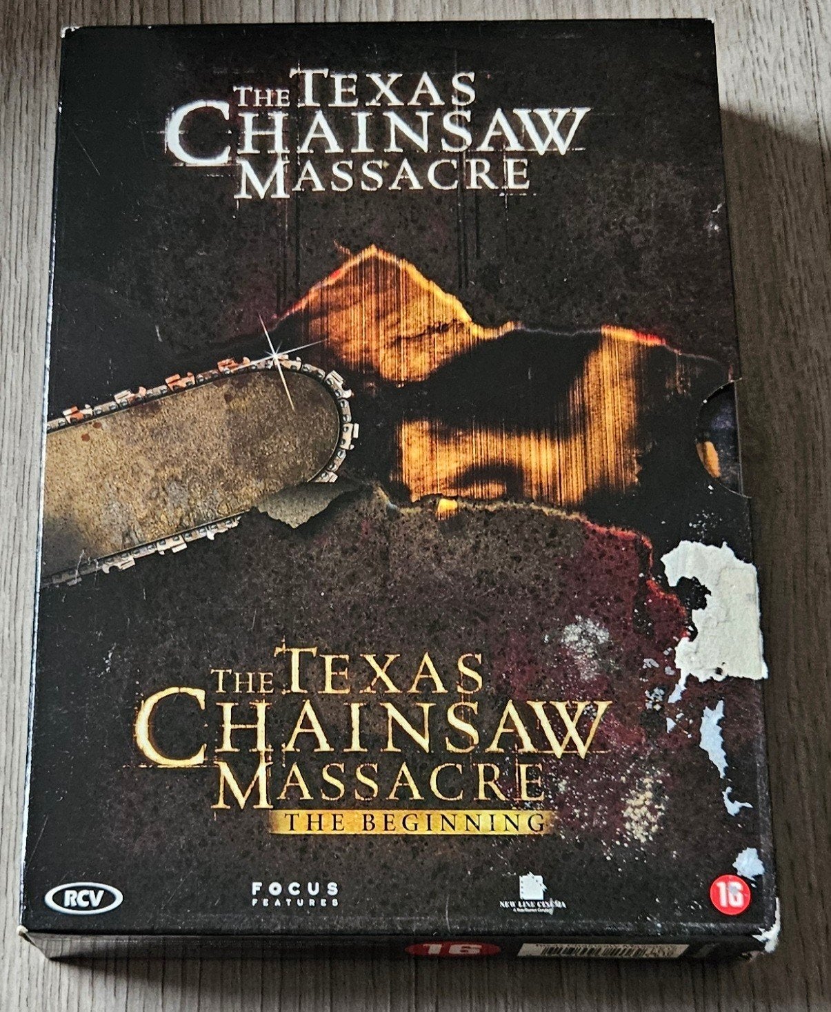 The Texas Chainsaw Massacre Boxset (2 films), Cd's en Dvd's, Dvd's | Horror, Vanaf 16 jaar, Ophalen of Verzenden, Gebruikt, Slasher