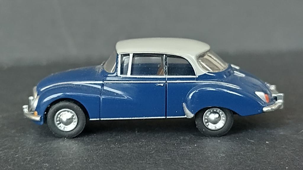 Dkw Auto Union 1000 s Blauw wit 1:87 Brekina Pol, Auto, Brekina gmbh, Info@brekina.de, Nieuw
