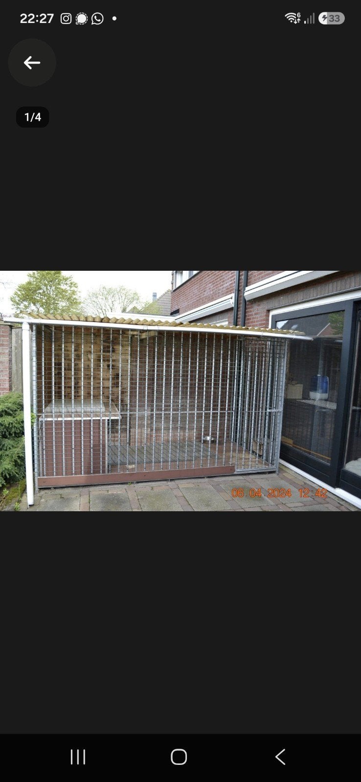 2 kennelpanelen hondenhok kennel, Dieren en Toebehoren, Ophalen, Hondenkennel, 100 cm of meer, 110 cm of meer