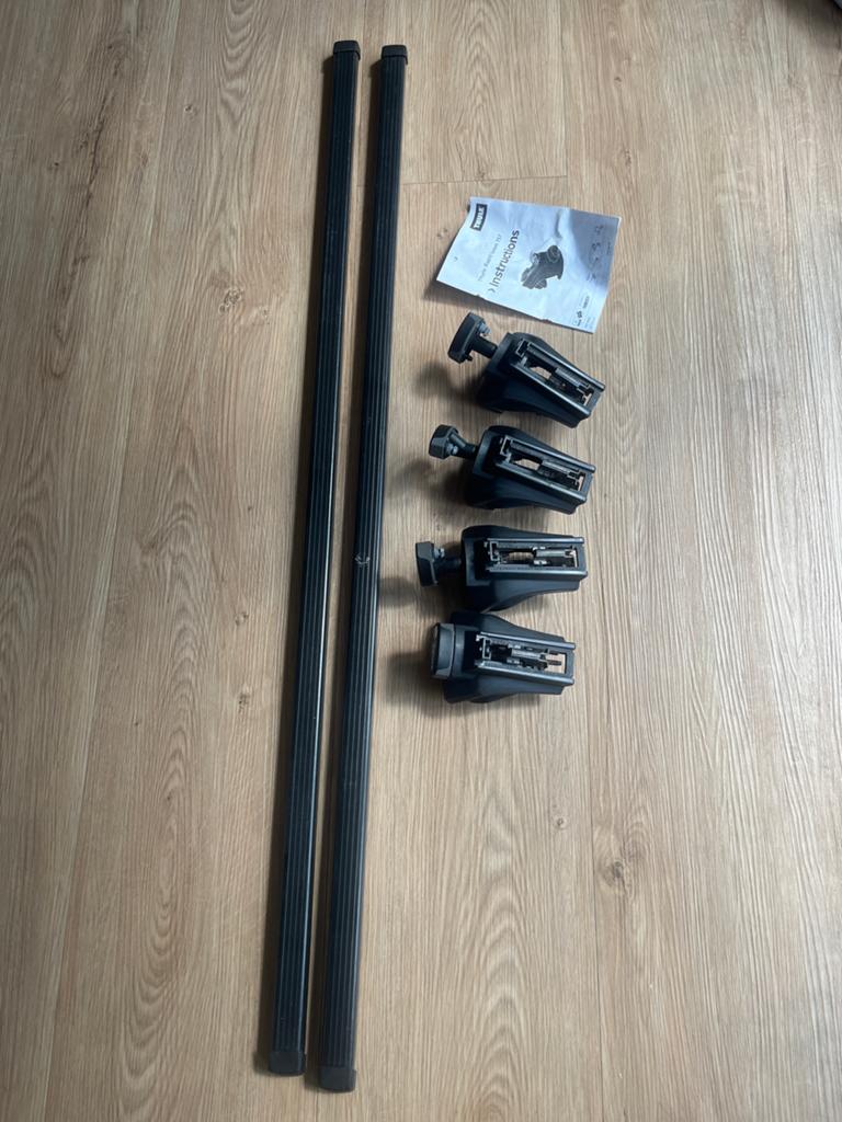 Thule Rapid System 757 dakdragerset - Gebruikt, Auto diversen, Dakdragers, Ophalen of Verzenden, Gebruikt