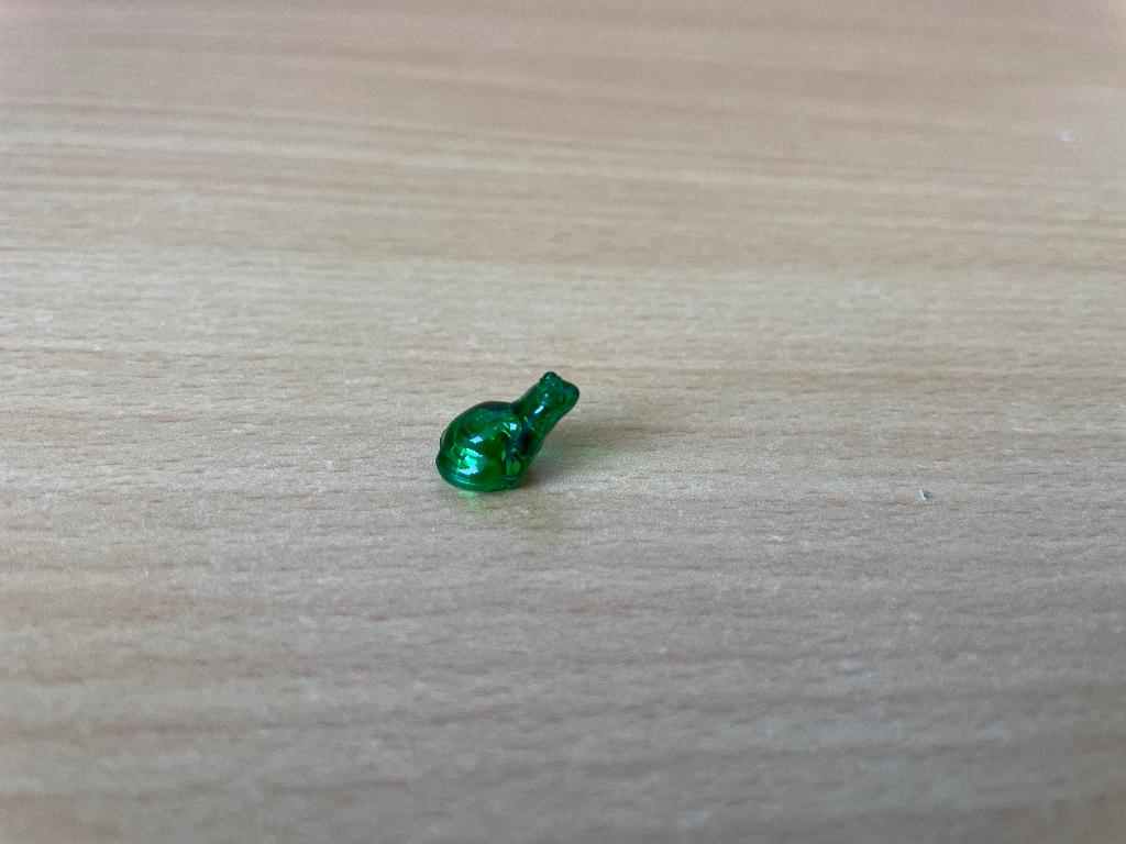 Lego doorzichtig groen kikkertje, Verzenden, Zo goed als nieuw, Losse stenen, Lego