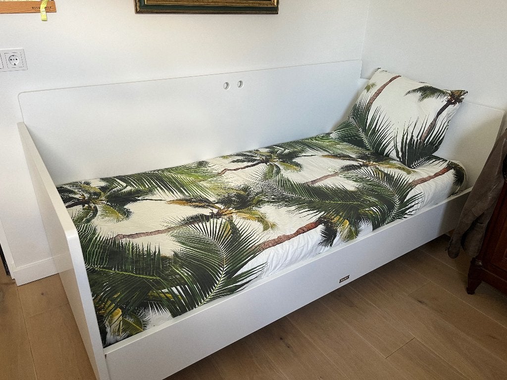 Eenpersoonsbed Bopita wit, Ophalen, Gebruikt, 90 cm, Eenpersoons