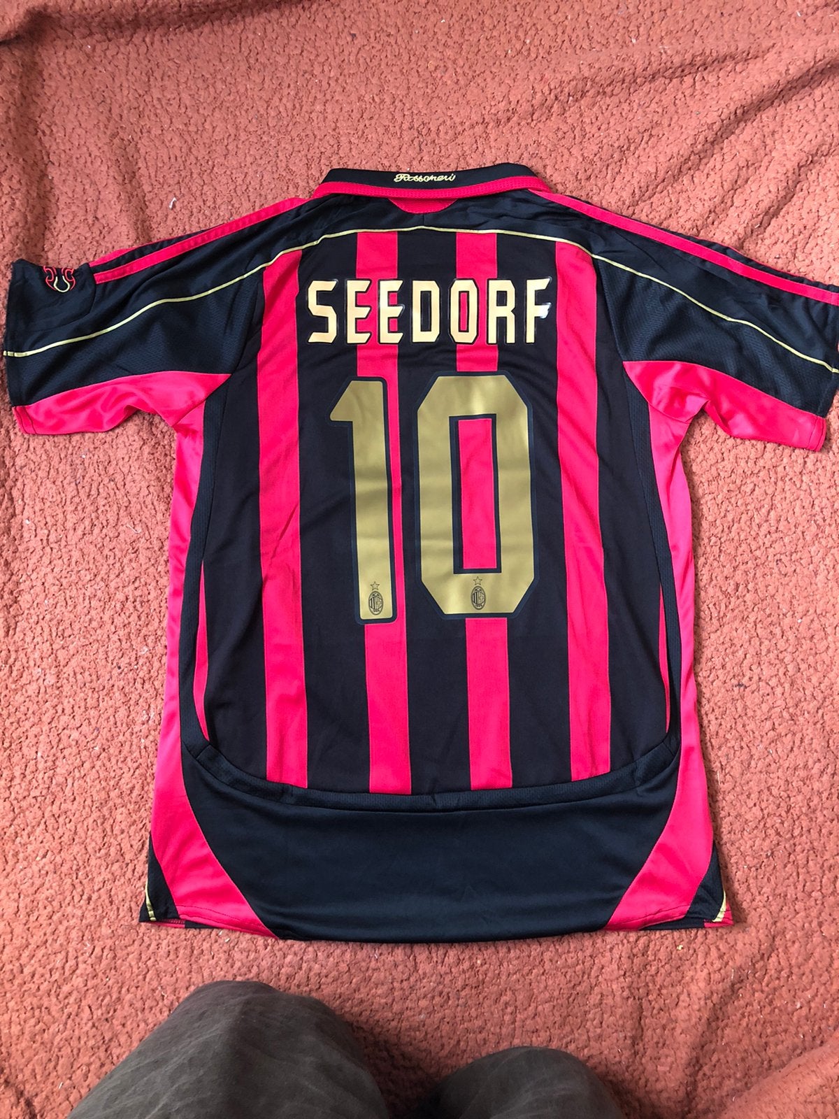 Seedorf AC Milan retro voetbalshirt maat M, Ophalen of Verzenden, Zo goed als nieuw, Shirt