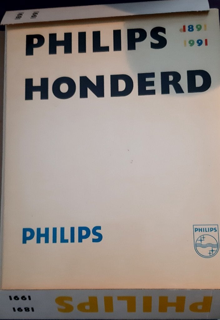PHILIPS 100 JAAR BOEK MET 2 BIJBEHORENDE POSTZEGELS, Ophalen of Verzenden, Zo goed als nieuw, Overige onderwerpen