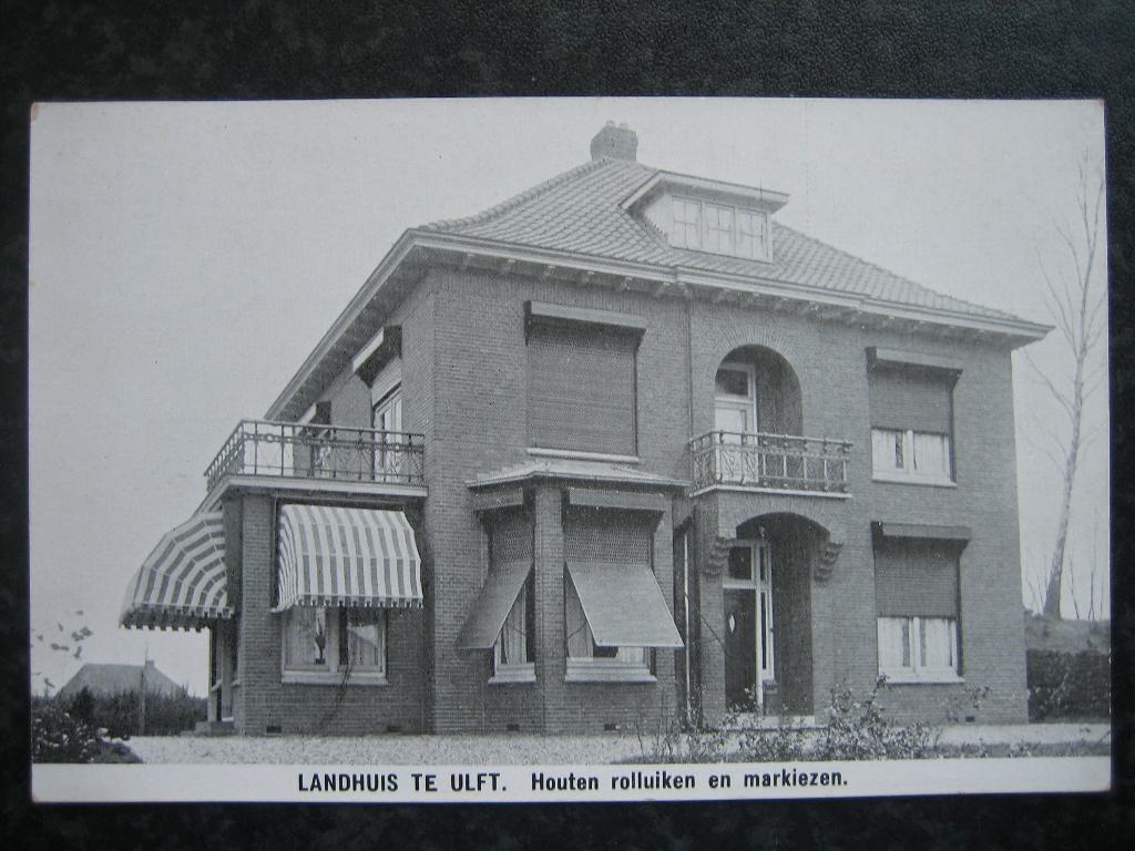 ULFT Landhuis met houten rolluiken Reclame Spiegel Amsterdam, Verzamelen, Ansichtkaarten | Nederland, Ophalen of Verzenden, 1940 tot 1960
