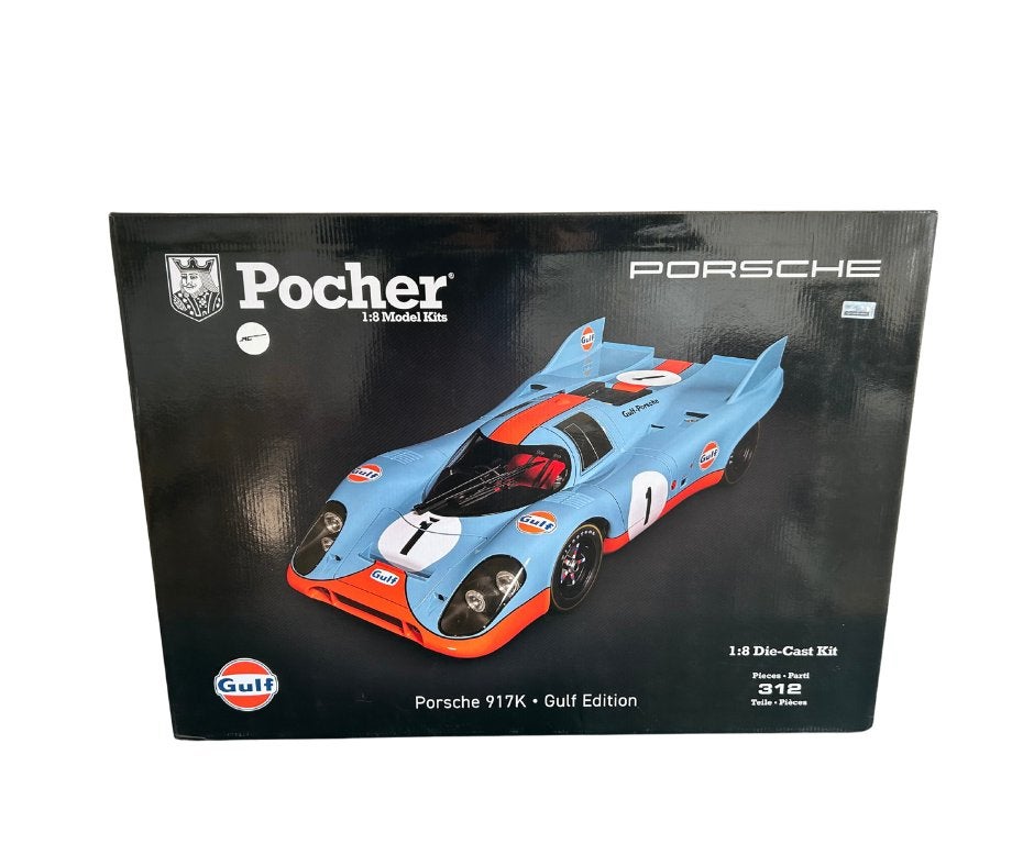 Pocher 1/8 Porsche 917K - Gulf edition nieuw, Ophalen of Verzenden, Nieuw, Auto