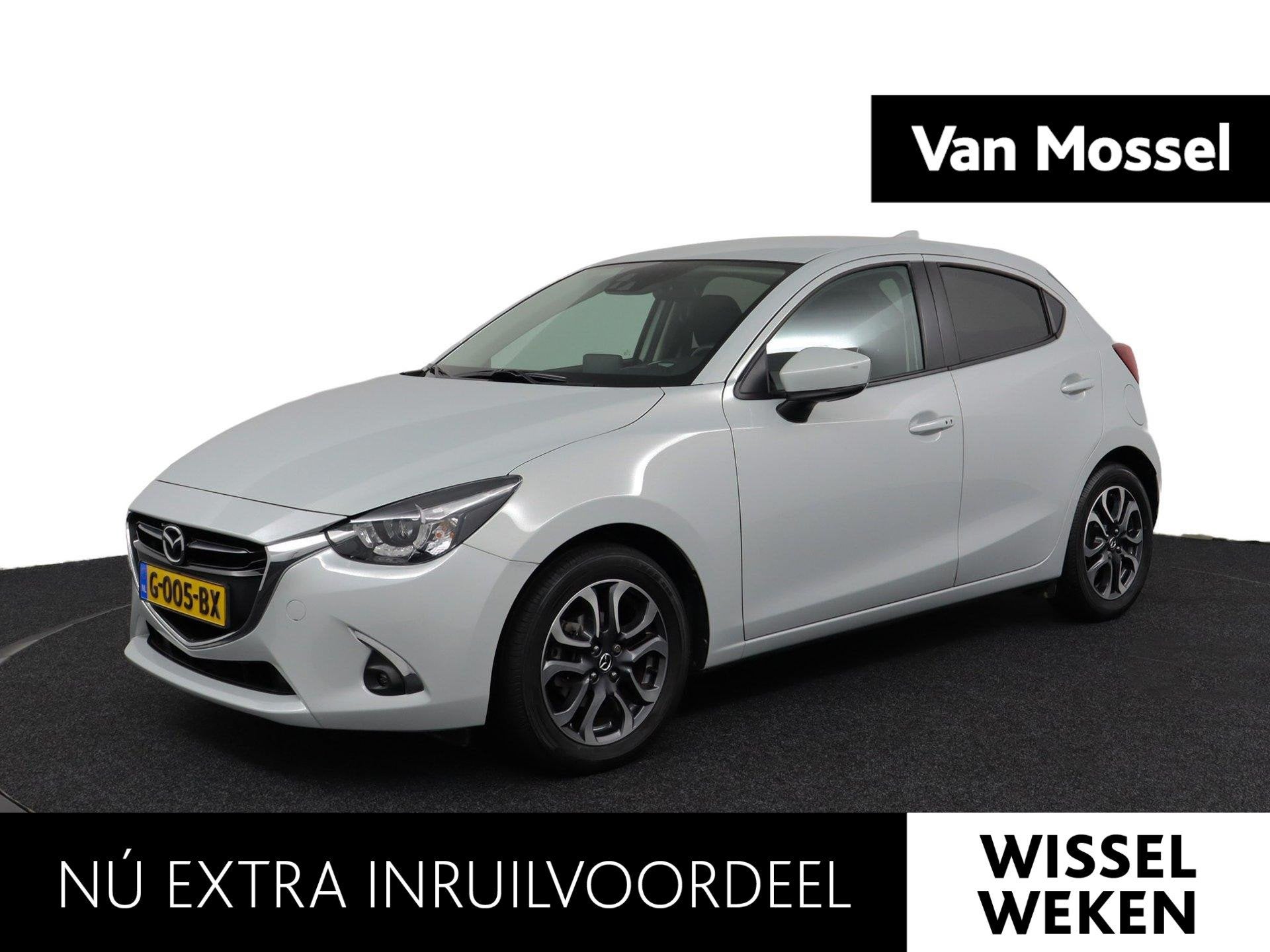 Mazda 2 1.5 Skyactiv-G GT-M | Navigatie | Cruise Control | A, Auto's, Voorwielaandrijving, 12 maanden, Stof, Wit