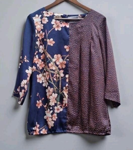 Prachtige XANDRES blouse – maat 42, Kleding | Dames, Blauw, Maat 42/44 (L), Ophalen of Verzenden, Gedragen