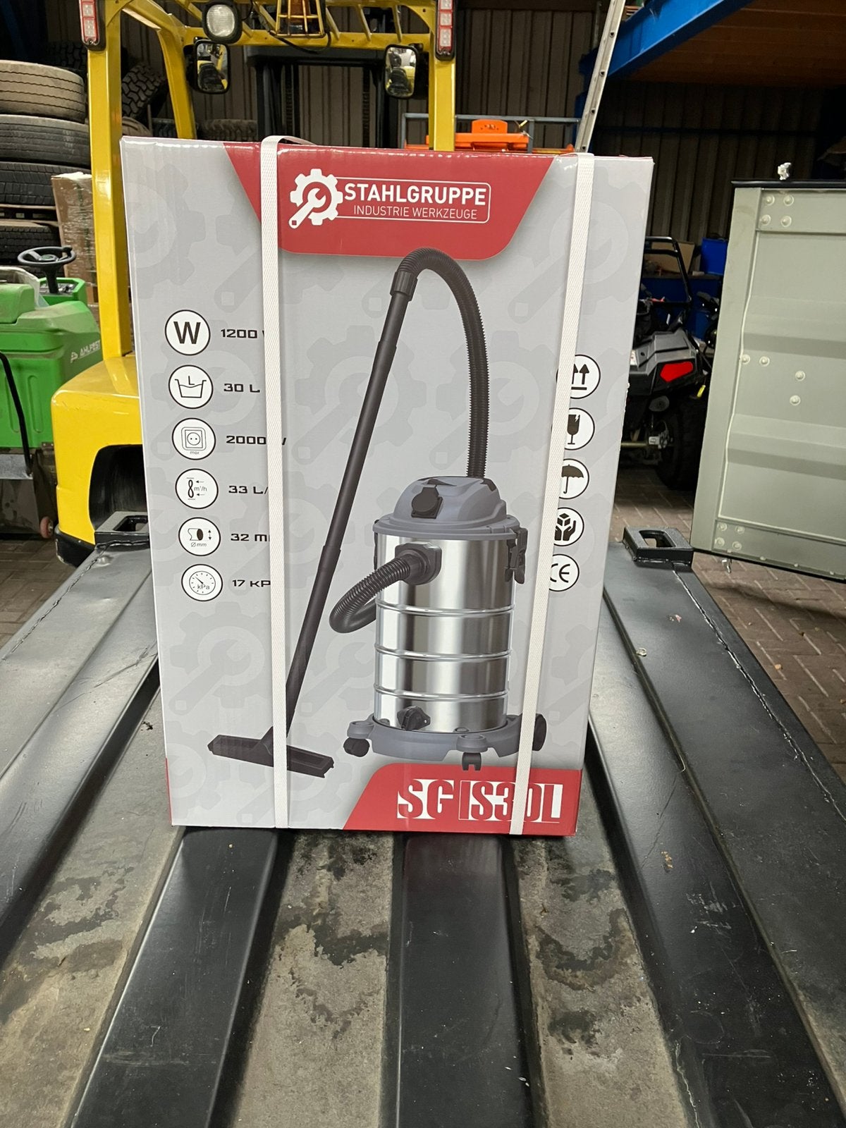 Stahlgruppe SG IS30L industriële nat- en droogzuiger  30L, Doe-het-zelf en Verbouw, Ophalen of Verzenden, Nieuw, Waterstofzuiger
