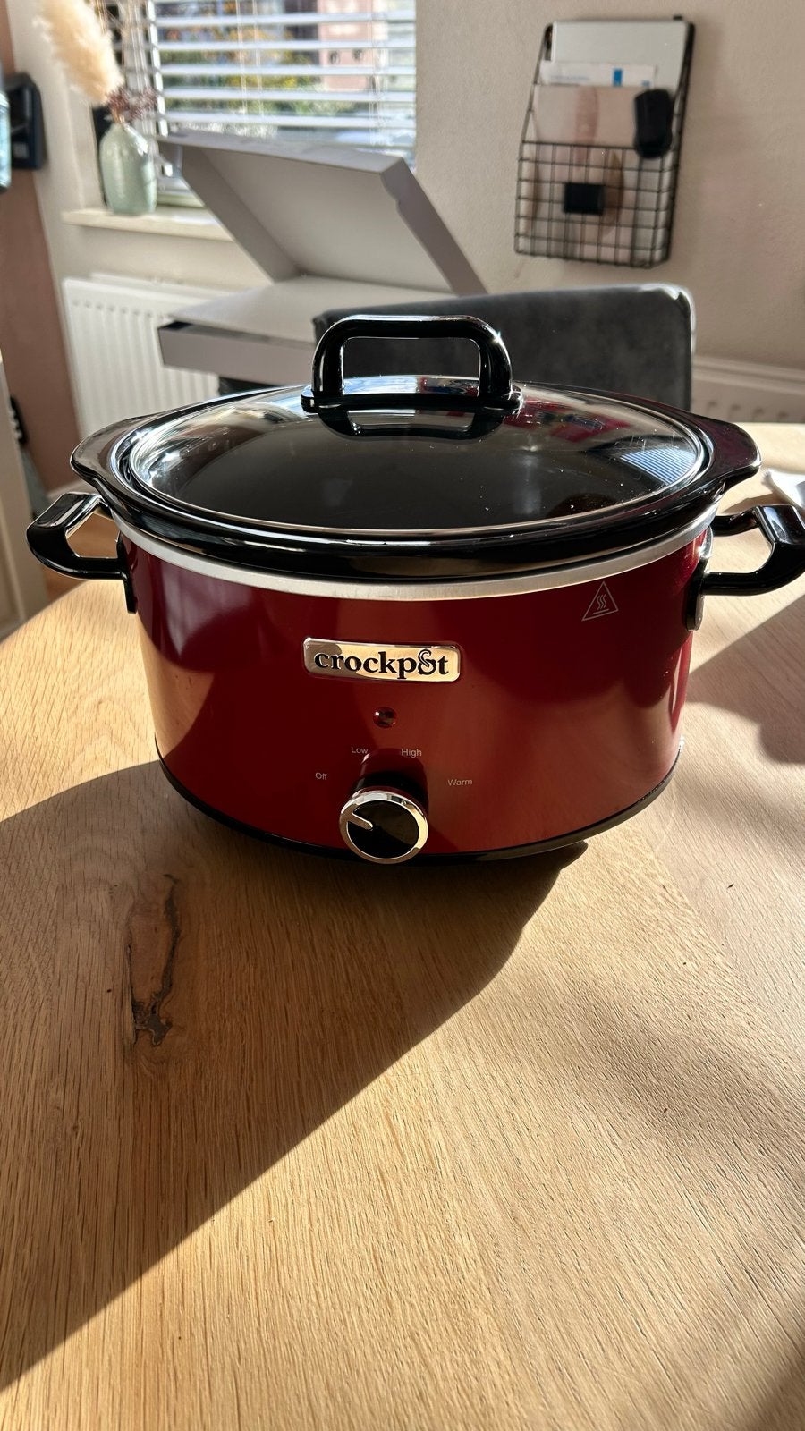 Crock-Pot Slowcooker - Rood - Zo goed als nieuw, Ophalen, Zo goed als nieuw