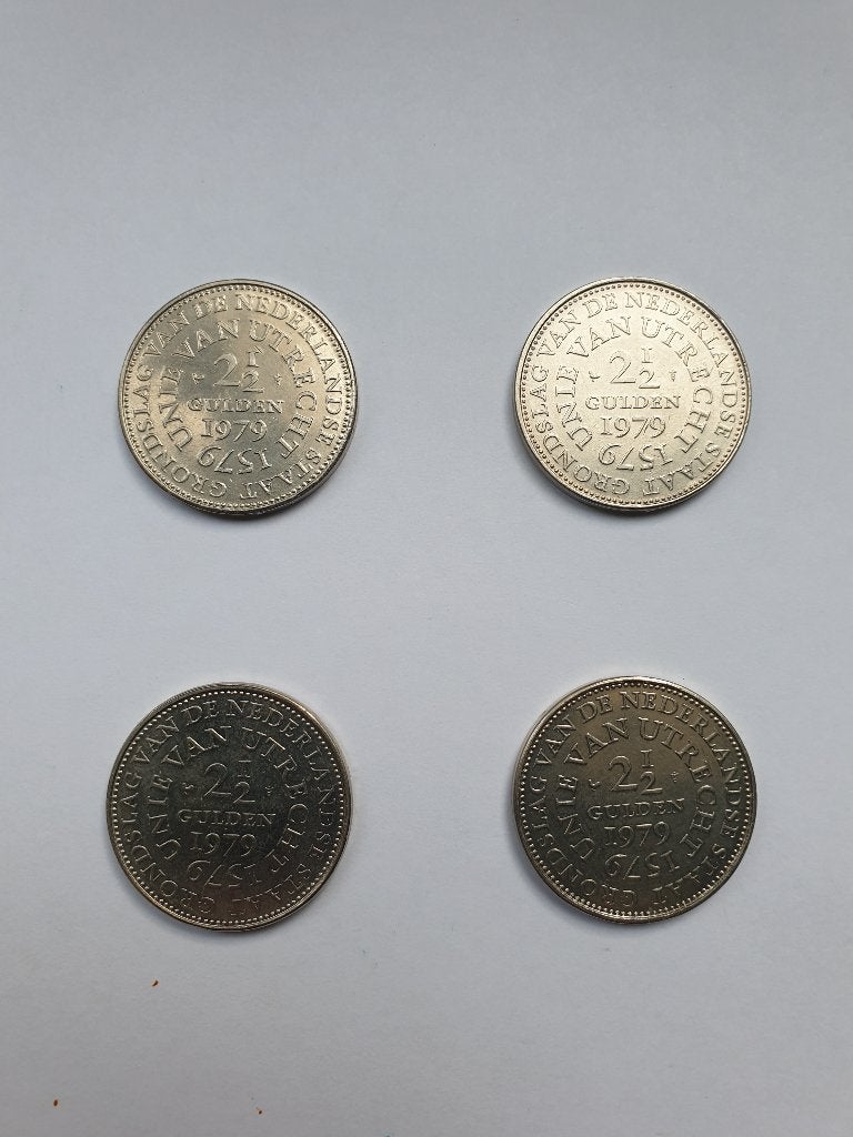 Unie van Utrecht 1979 4 *, Postzegels en Munten, Munten | Nederland, Ophalen of Verzenden, Koningin Beatrix, 2½ gulden
