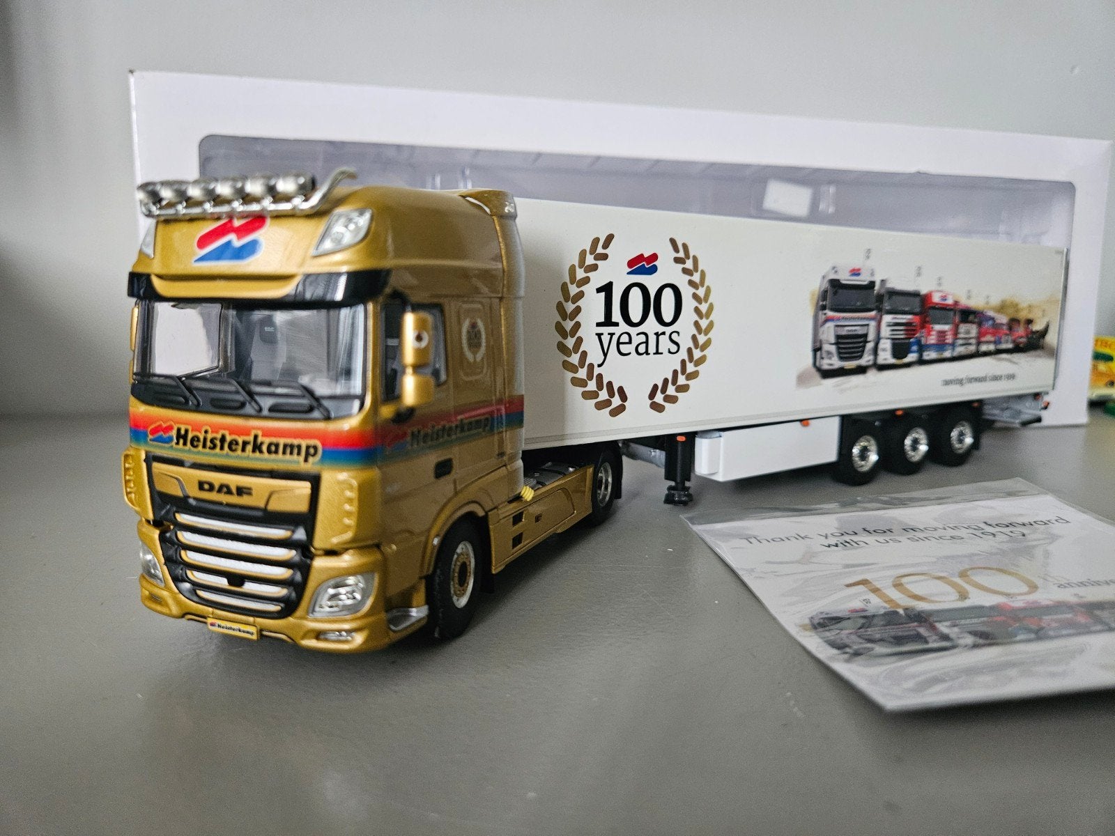 WSI Daf XF  Heisterkamp Oldenzaal 100 jaar jubileum goud, Ophalen of Verzenden, Nieuw, Bus of Vrachtwagen, Wsi