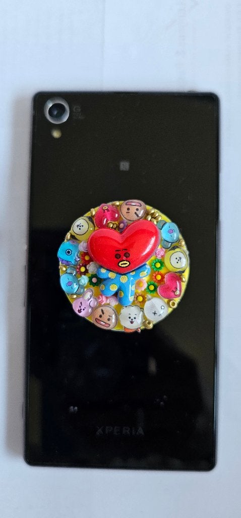 BT21 BTS Popsocket - Tata Design, Ophalen of Verzenden, Nieuw, Telefoonhanger of Accessoire, Universeel